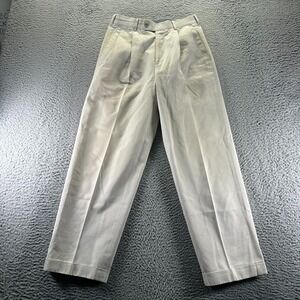 Axist Pant Mens 28x29 White Cotton Chino Straight Business Office Career Preppy